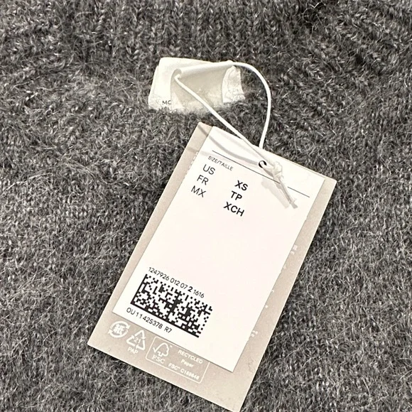 Gray Mohair Blend Sweater Set - Picture 5 of 5